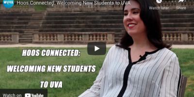 Photo of Alison Nagel with the caption Hoos Connected: Welcoming New Students to UVA